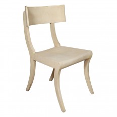 Shagreen klismos style chair 